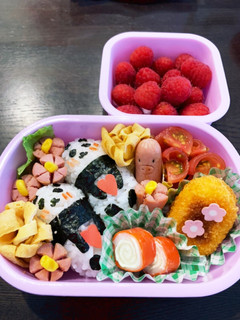 照れパンダキャラ弁☆幼稚園用☆2歳3ヶ月-レシピのメイン写真