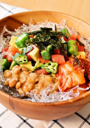 プチプチねばねばヘルシー丼-レシピのメイン写真