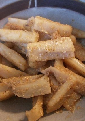 切り方一工夫！絶品❤レンコンのすりゴマ煮-レシピのメイン写真