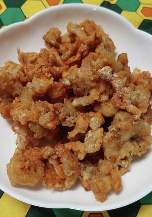 鶏皮揚げ【鶏油抽出したあとの使って】-レシピのメイン写真