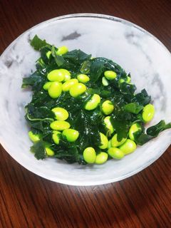 簡単☆わかめと枝豆のポン酢サラダ-レシピのメイン写真