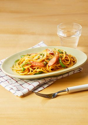万能味ソースで！コクうまナポリタン-レシピのメイン写真