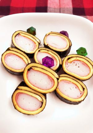 お弁当に♪カニカマチーズの海苔巻き-レシピのメイン写真