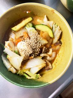 レンジ肉無し豆腐味噌キムチ煮味野菜炒め-レシピのメイン写真