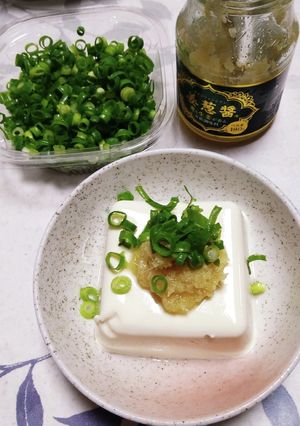 姜葱醤で冷奴(レシピと言えるかなぁ)-レシピのメイン写真