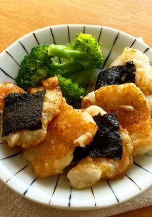 包丁要らず＊長芋と海老の磯辺落とし焼き＊-レシピのメイン写真