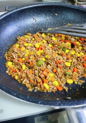 焼肉のタレで簡単！野菜入り豚そぼろ❁⃘-レシピのメイン写真