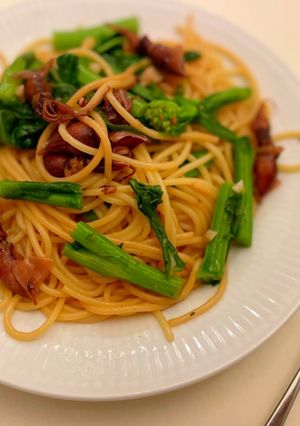 春のお楽しみ♪菜の花とほたるいかのパスタ-レシピのメイン写真