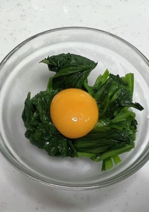 生ニラ卵のおひたし-レシピのメイン写真