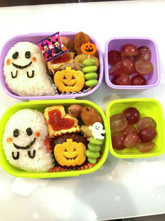 簡単ハロウィン弁当 キャラ弁-レシピのメイン写真