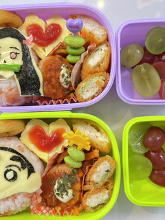 簡単キャラ弁 ねずこ しんちゃん-レシピのメイン写真
