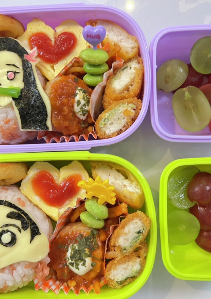 簡単キャラ弁　ねずこ　しんちゃん-レシピのメイン写真