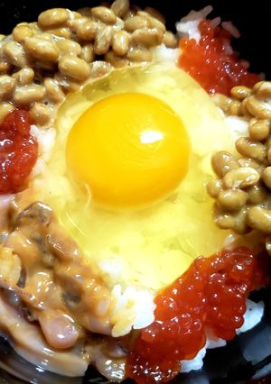 すじこ 塩辛 納豆 乗せ 卵かけご飯SP-レシピのメイン写真