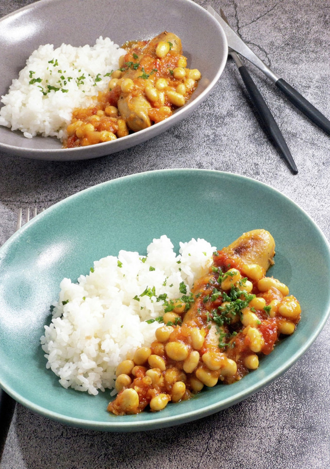 ソーセージと大豆のトマト煮-レシピのメイン写真