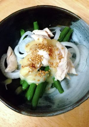 冷凍インゲンの酢味噌和え-レシピのメイン写真