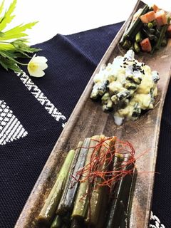 わらびの簡単三種盛り-レシピのメイン写真