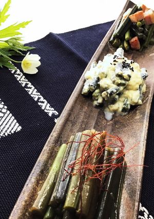 わらびの簡単三種盛り-レシピのメイン写真