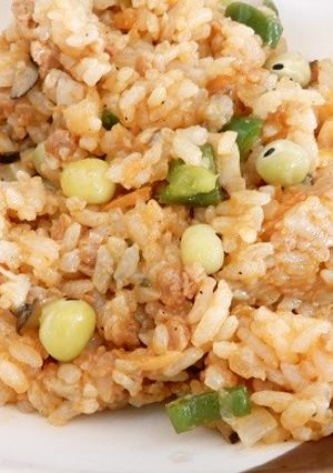 大豆ミート味付けミンチのケチャップライス-レシピのメイン写真