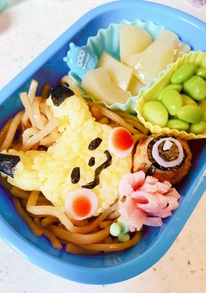 キャラ弁カナヘイさん簡単ピカチュウ-レシピのメイン写真