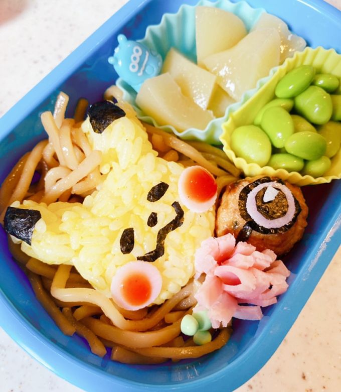 キャラ弁カナヘイさん簡単ピカチュウ-レシピのメイン写真