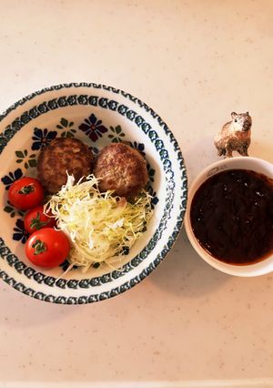 お麩のふわふわハンバーグ-レシピのメイン写真