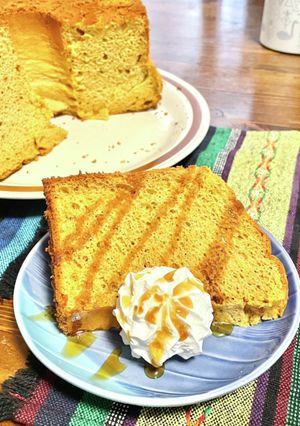 はちみつきな粉のシフォンケーキ-レシピのメイン写真
