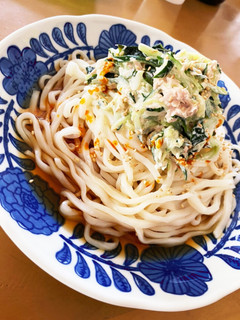 きゅうり消費!夏のさっぱりツナマヨうどん-レシピのメイン写真