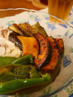 夏野菜の焼き浸し。-レシピのメイン写真