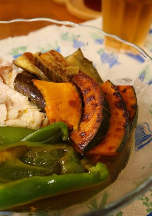 夏野菜の焼き浸し。-レシピのメイン写真