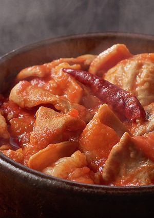 牛ホルモンのイタリア風トマト煮込み-レシピのメイン写真
