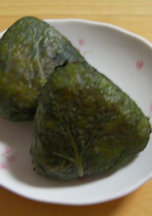 野沢菜の焼きおにぎり-レシピのメイン写真