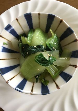 チンゲンサイ胡麻油和え-レシピのメイン写真