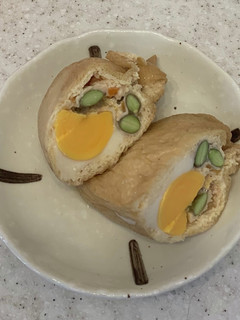 冷凍卵を使った油揚げの巾着煮-レシピのメイン写真