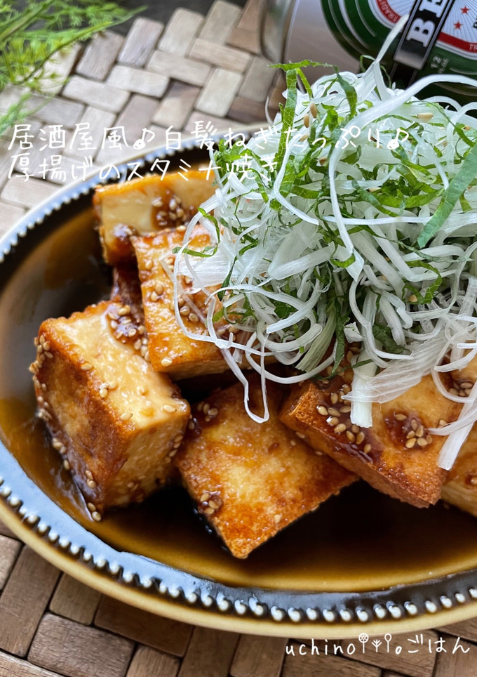 居酒屋風♪厚揚げのスタミナ焼き-レシピのメイン写真