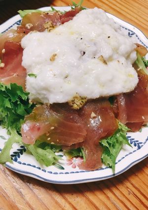 びんちょうまぐろのとろろサラダ-レシピのメイン写真