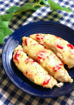 ＊フライパン１つで＊ささみのピザ風焼き-レシピのメイン写真