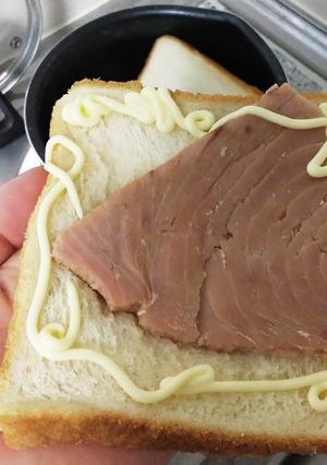 お皿を使わない ツナマヨサンド-レシピのメイン写真
