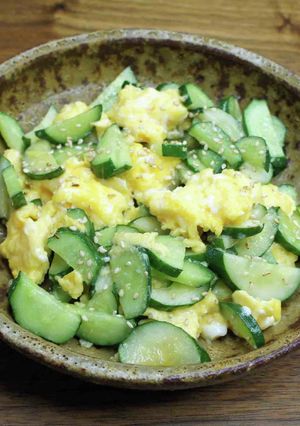 卵と胡瓜のナムル風炒め物-レシピのメイン写真