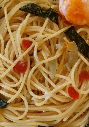 青梅梅干しさわやかパスタ-レシピのメイン写真