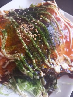 お好み焼き風の豚カツの食べ方-レシピのメイン写真