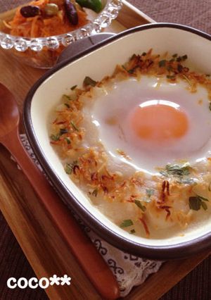 朝食にも夜食にも♡簡単☆エッグドリア-レシピのメイン写真