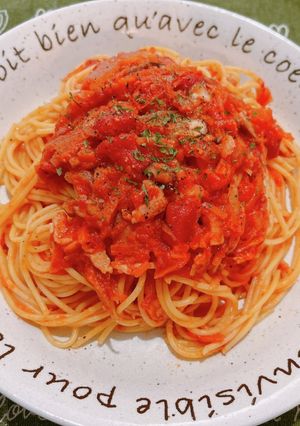 ☆旨味たっぷり重ね煮のトマトパスタ☆-レシピのメイン写真