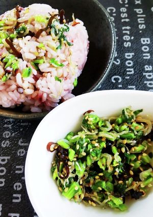 おにぎりに。　じゃことカブ葉ふりかけ-レシピのメイン写真
