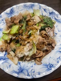 大根おろし 青梗菜 豚肉生姜炒め-レシピのメイン写真