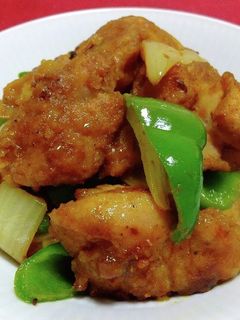 ピーマンと鶏肉のカレー炒め-レシピのメイン写真