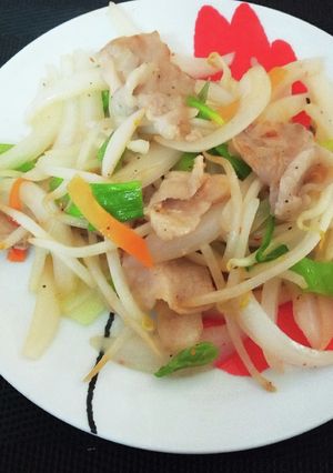 肉野菜シャンタン炒め-レシピのメイン写真