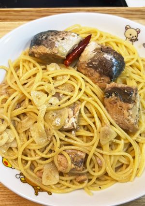 オリーブオイルサバ缶の簡単ペペロンチーノ-レシピのメイン写真