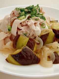 ナスと玉ねぎのネギ塩冷しゃぶ-レシピのメイン写真