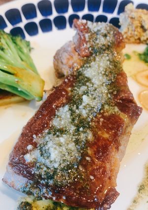豚肩肉のロースト　ミントソースがけ-レシピのメイン写真