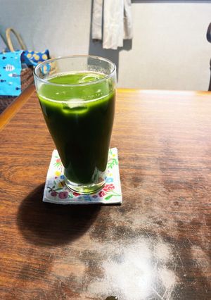 コラーゲン入りアイスハニー抹茶ドリンク-レシピのメイン写真